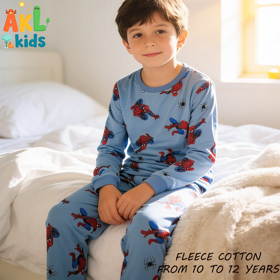 Fleece Cotton Pjs Spider man