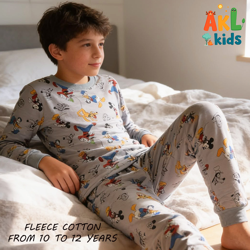 Fleece Cotton Pjs Mickey