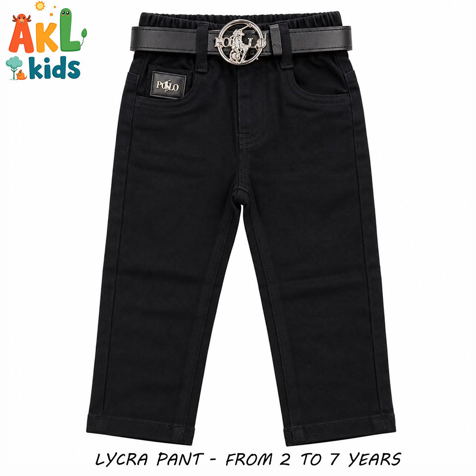 Boys’ Black Lycra Pants – Elegant & Comfortable