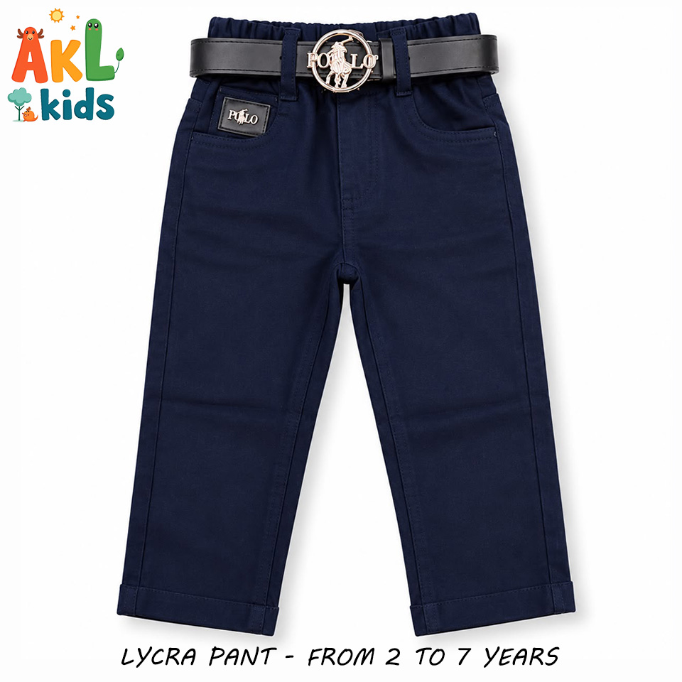 Boys’ Navy Blue Lycra Pants – Stylish & Comfortable
