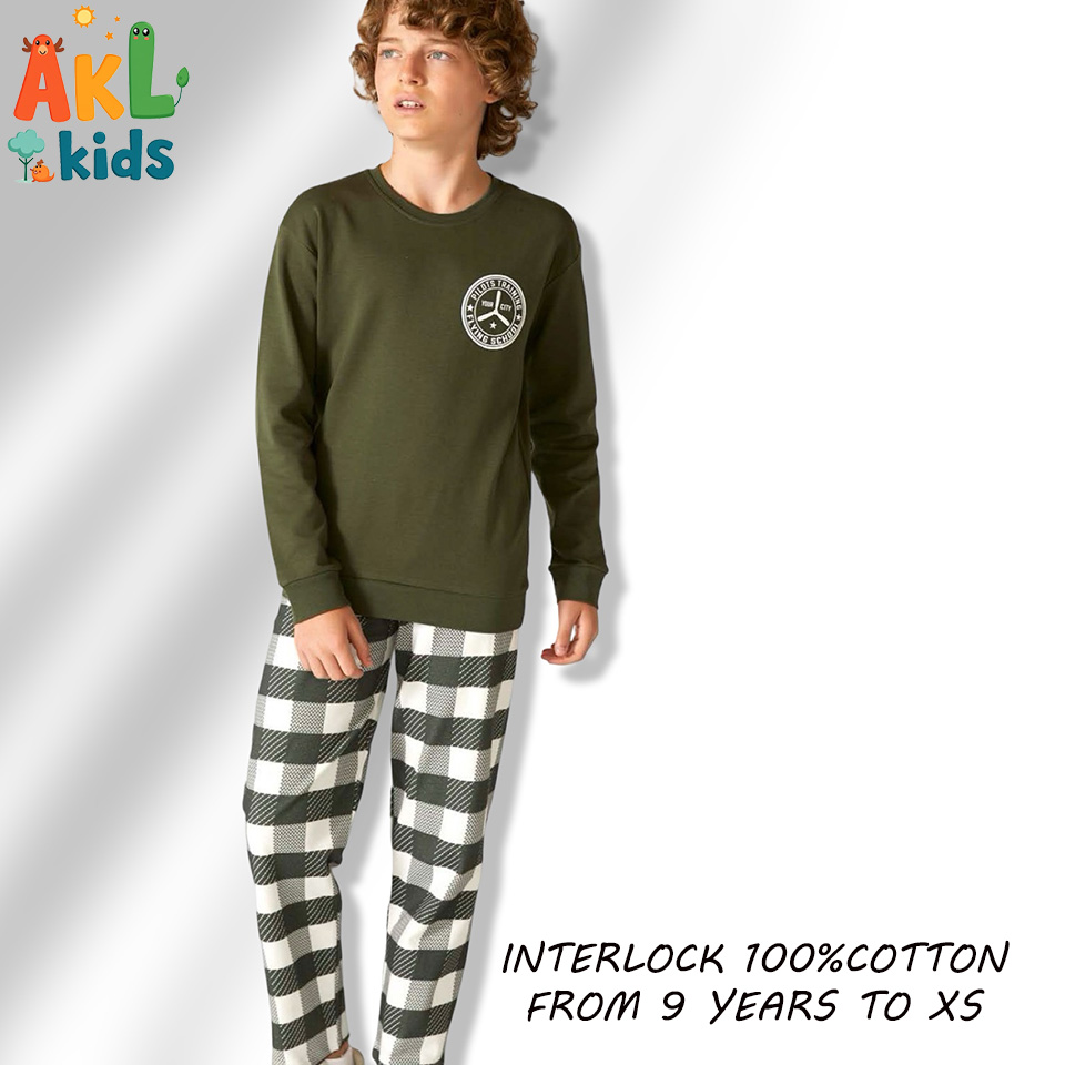 Boy's Cotton Set - Green